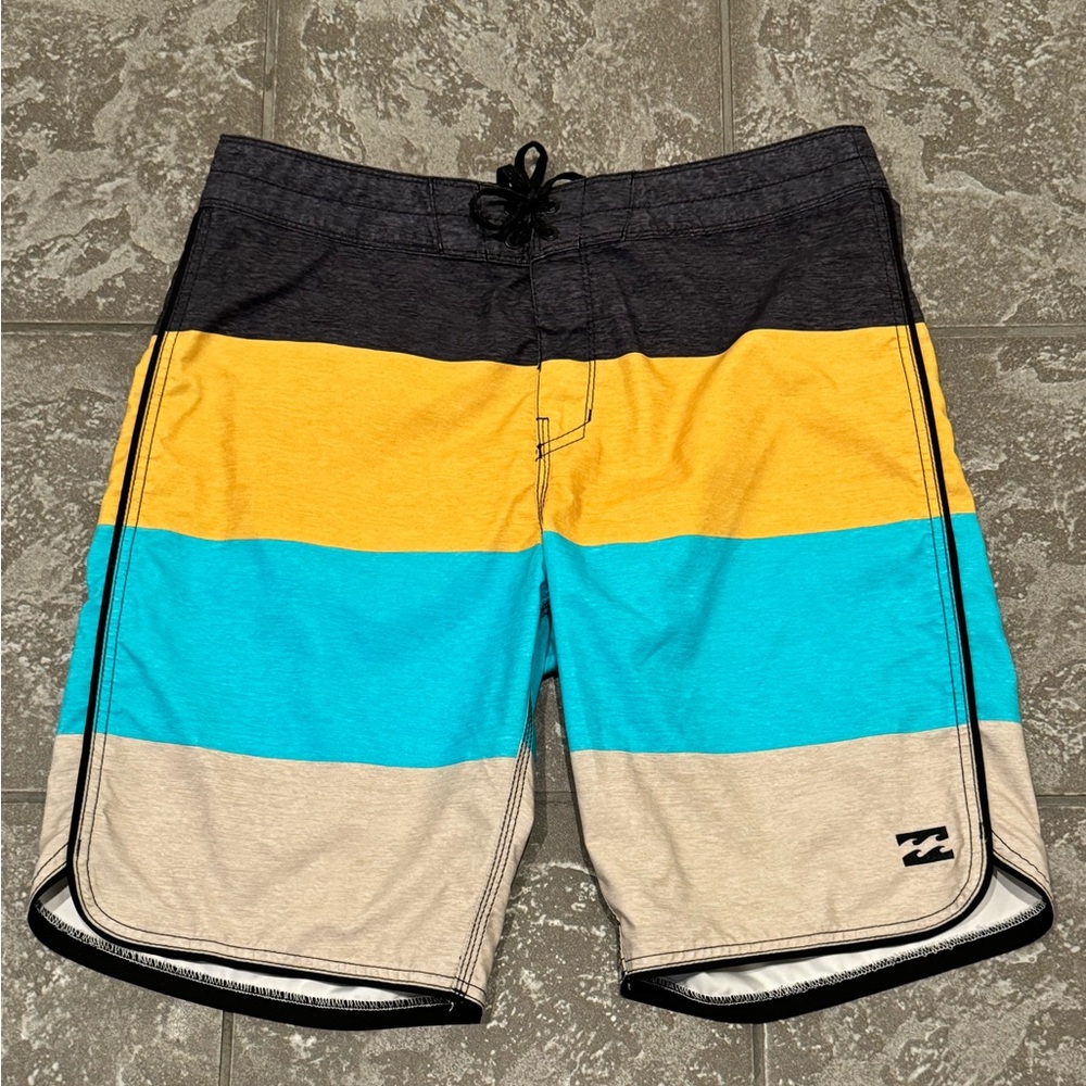 BILLABONG Men's Board Shorts Swim Trunk Surf Short 34" Inseam 10" Colorful